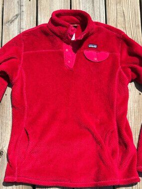 Patagonia Synchilla Snap-T Fleece Pullover Pink Y2K Gorpcore  girls XXL 3844
